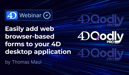 4D Webinar: 4D Qodly Pro