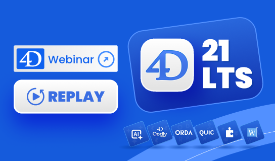 4D 21 LTS RELEASE WEBINAR