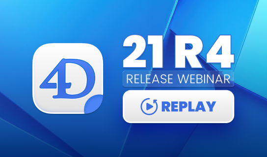 Webinar 4D 21 R4: QUIC ti mantiene connesso, AI e molto altro